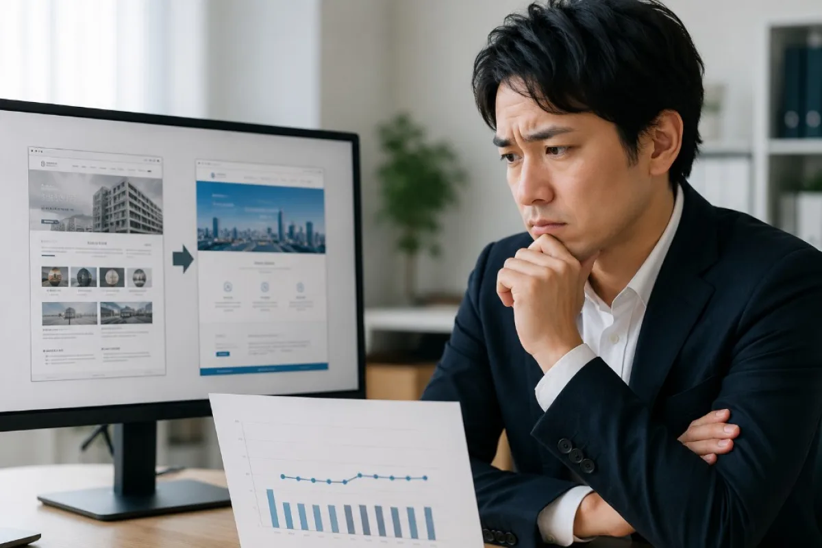 既存サイトを診断して改善するリニューアル設計イメージ
